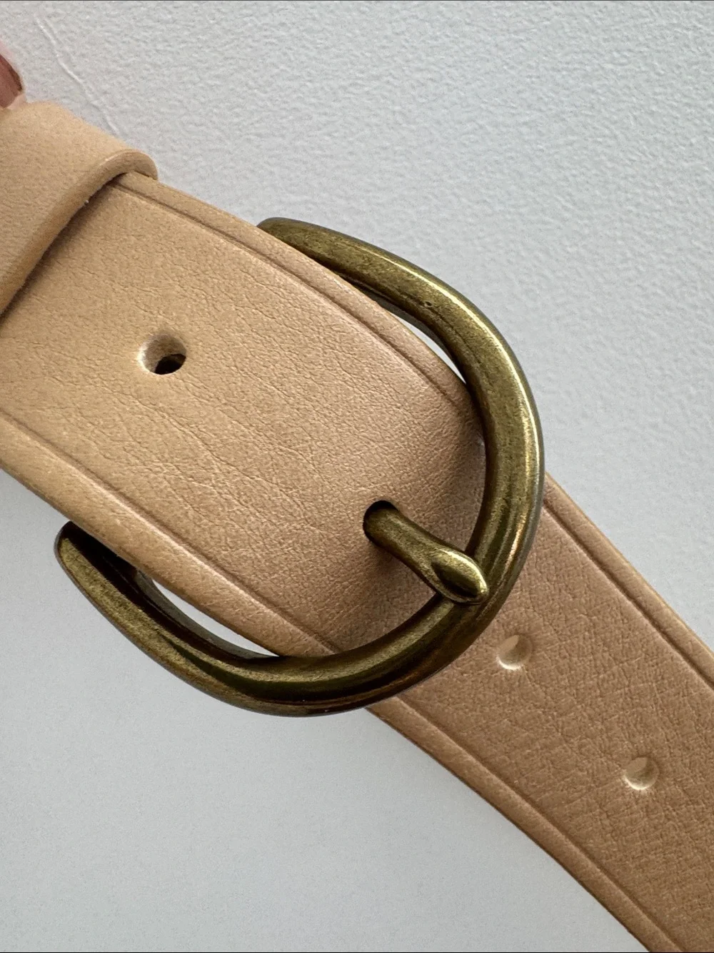 MADEWELL The Medium Perfect leather belt in butter